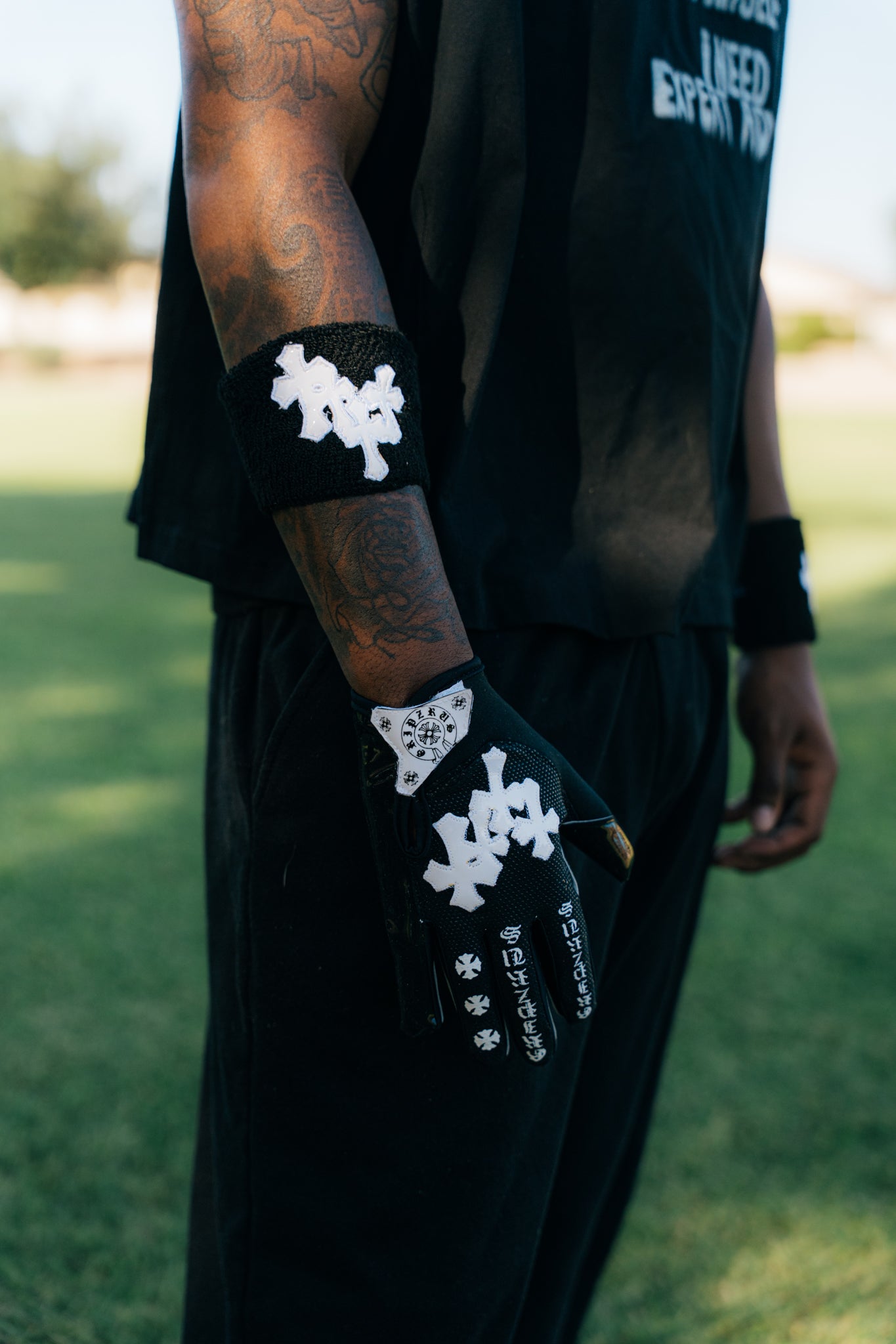 Black & white wristband