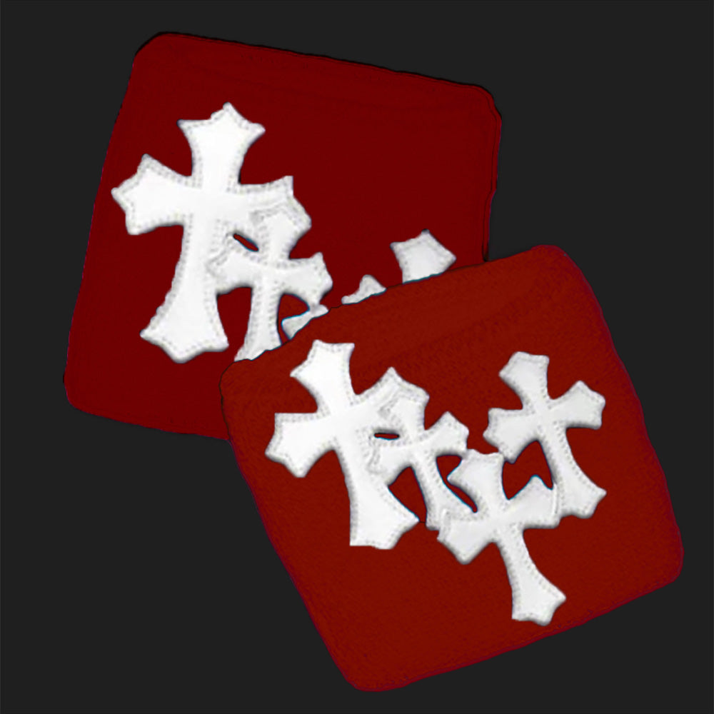 Red & white wristband