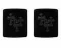 Black & Black TriCross Wristband