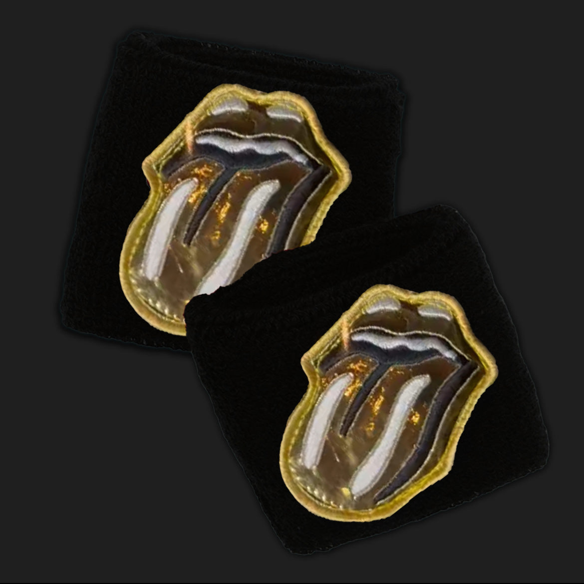 Black & gold wristband
