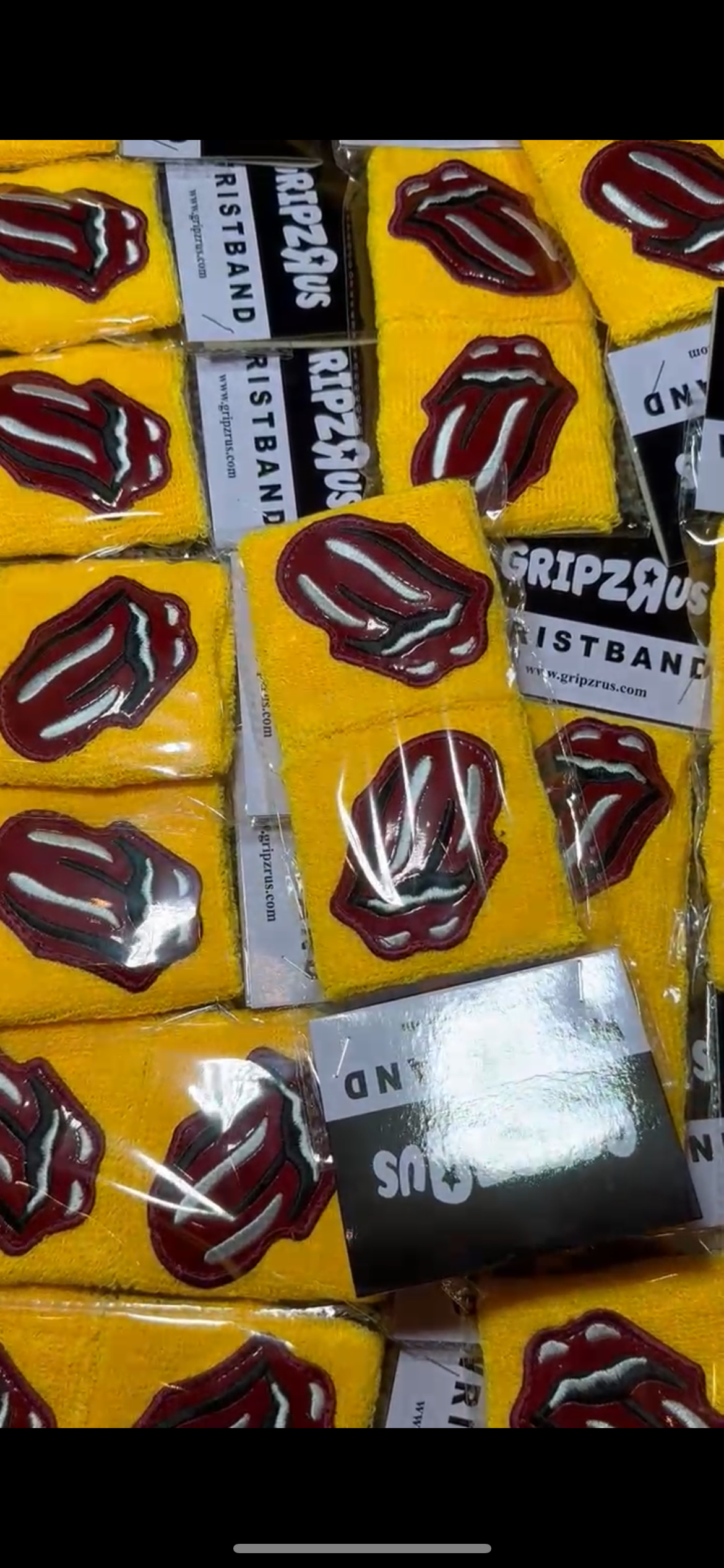 Yellow & red wristband
