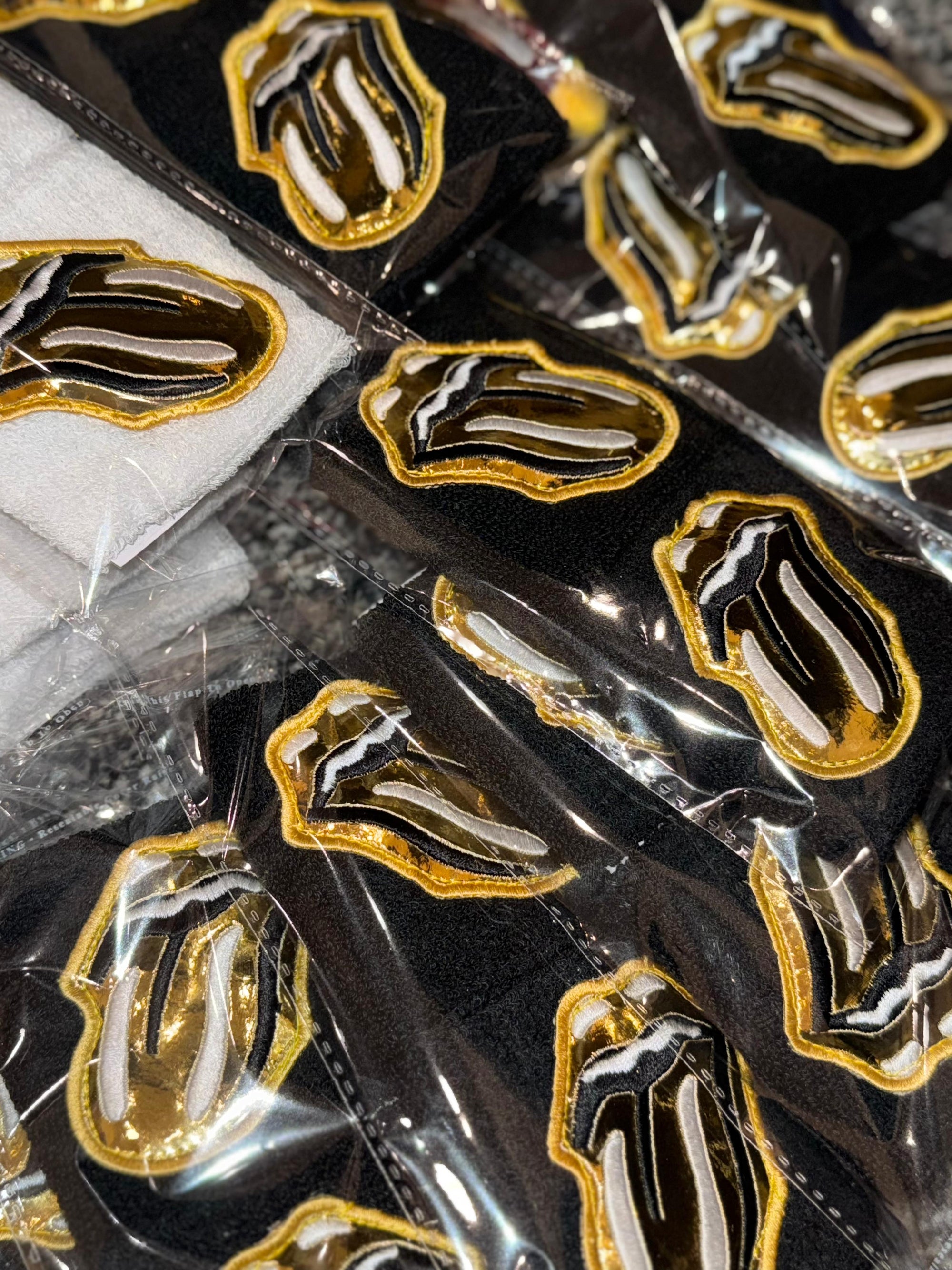 Black & gold wristband