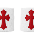 White & Red Cross Wristband