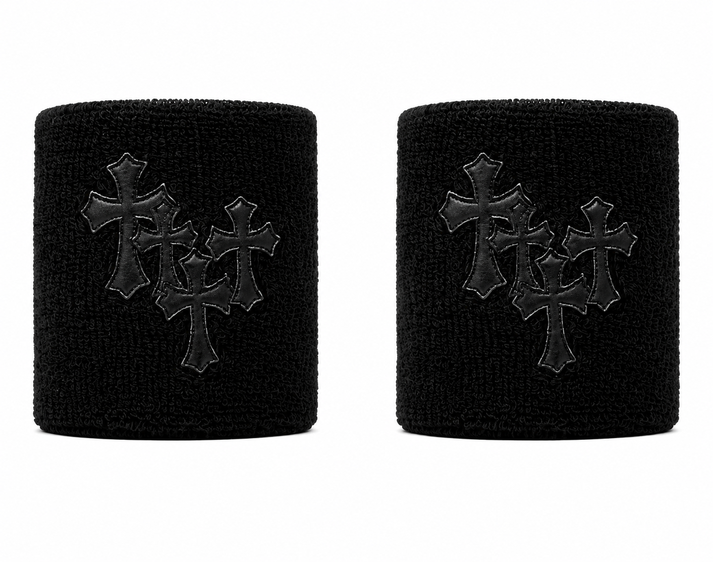 Black &amp; Black TriCross Wristband