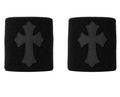 Black & Black Cross Wristband