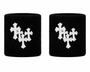 Black & White TriCross Wristband