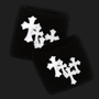 Black & white wristband