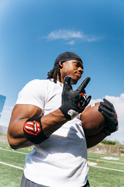 black & red wristband