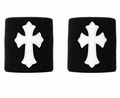 Black & White Cross Wristband