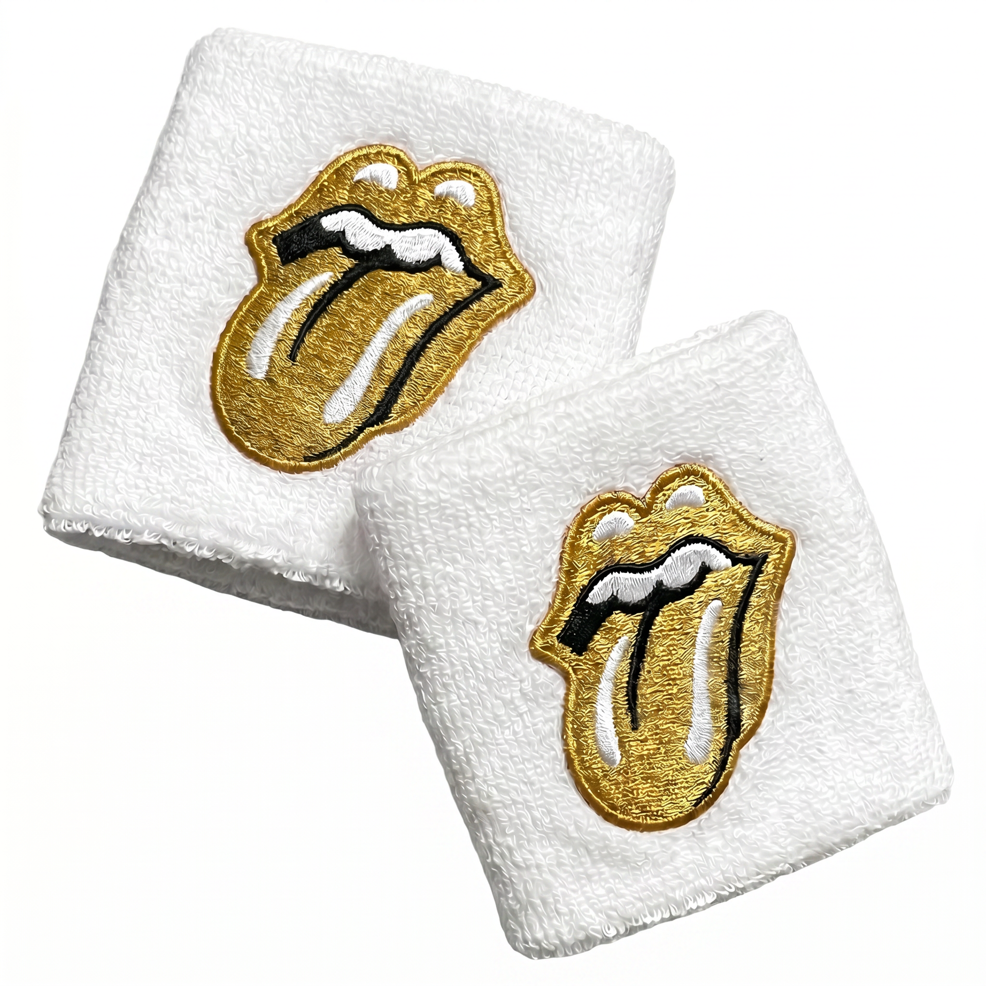 White &amp; gold wristband