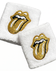 White & gold wristband