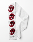 White & red towel