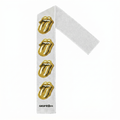 White & gold towel
